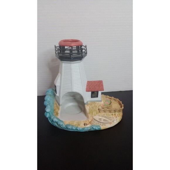 2003 PARTY LITE EXCLUSIVE "PLYMOUTH LIGHT" PORCELAIN CANDLE HOLDER - Picture 3 of 5